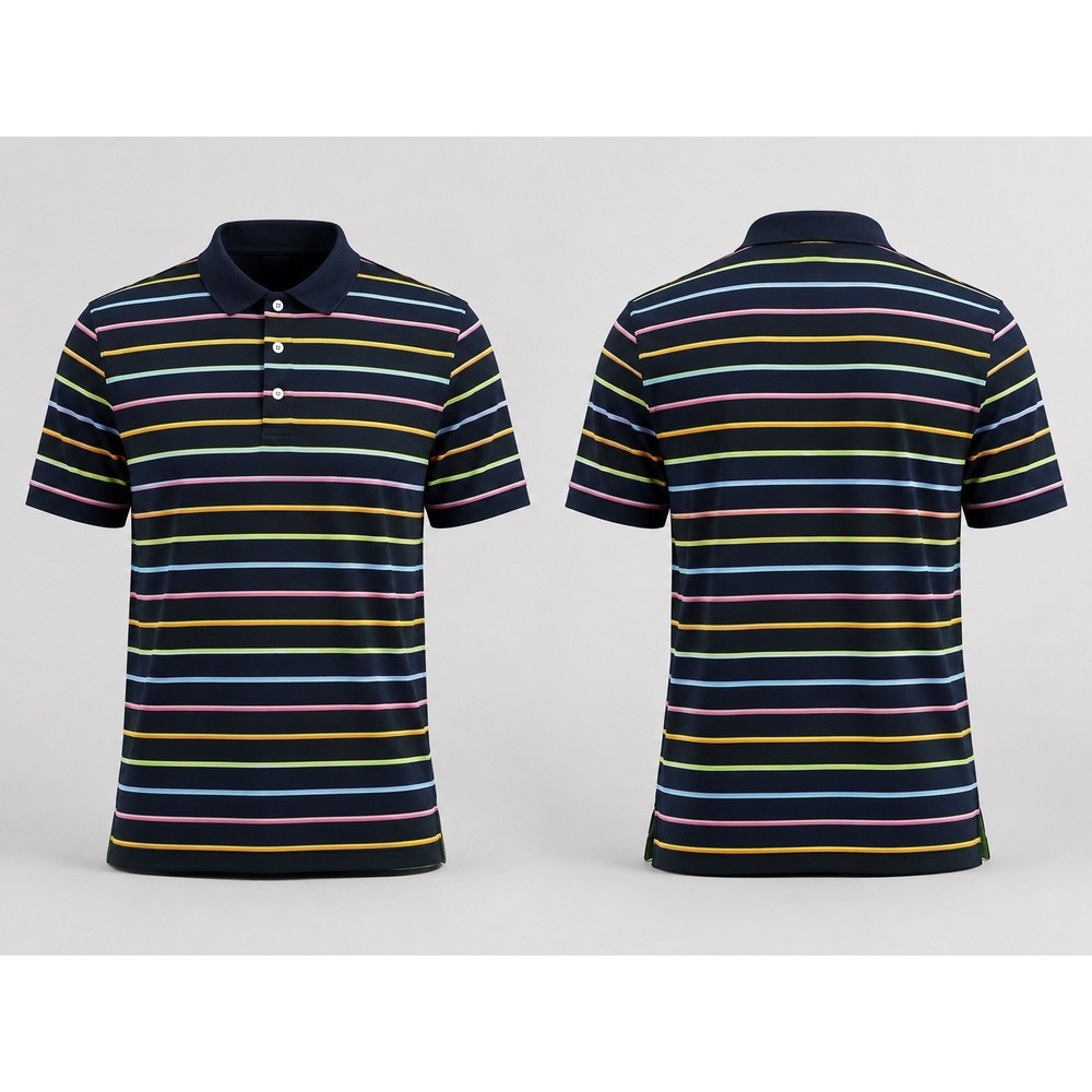 House Of Carrington Legend SHIRTS Men's XL Golf Polo  Pink STRIPE Mercerized